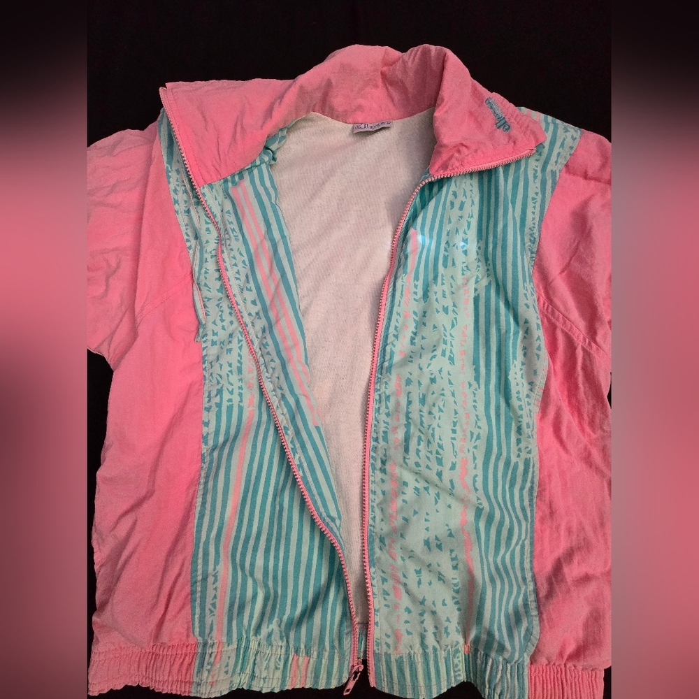 Vintage Ellesse training Lightweight Colorful Jacket with shoulder pads